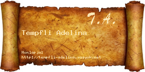Tempfli Adelina névjegykártya